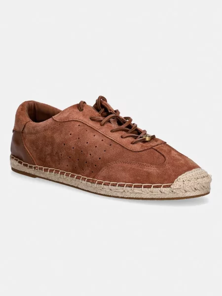 MICHAEL Michael Kors Ollie Lace Up Espadrille semišaste superge rjava