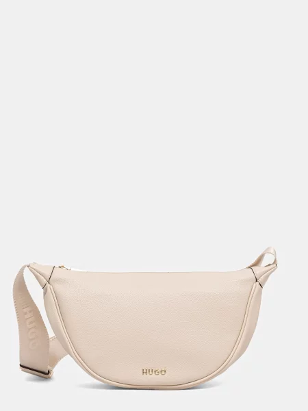 HUGO geantă crossbody pentru femei cu imitație de piele Orin Hobo alb