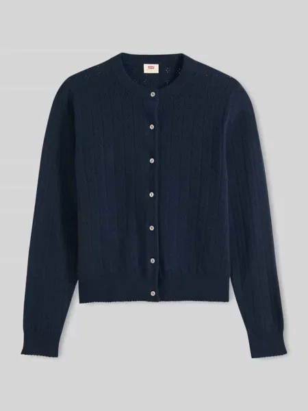 Kardigan rozpinany o kroju regular fit z mieszanki bawełny Levi's granatowy