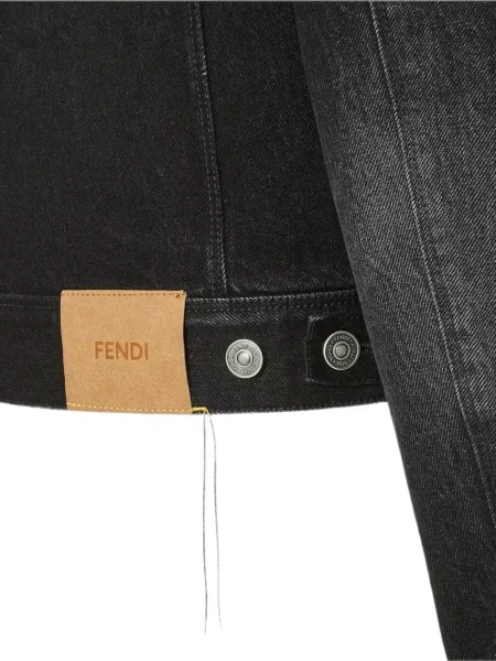 Geacă de blugi Fendi negru