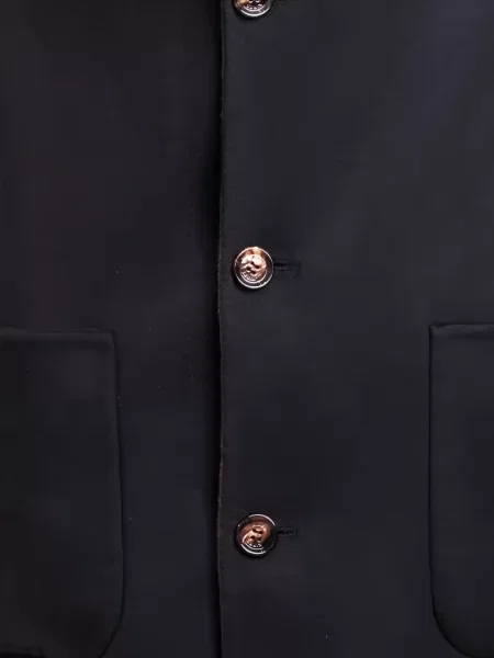 Palton Kiton din cașmir albastru