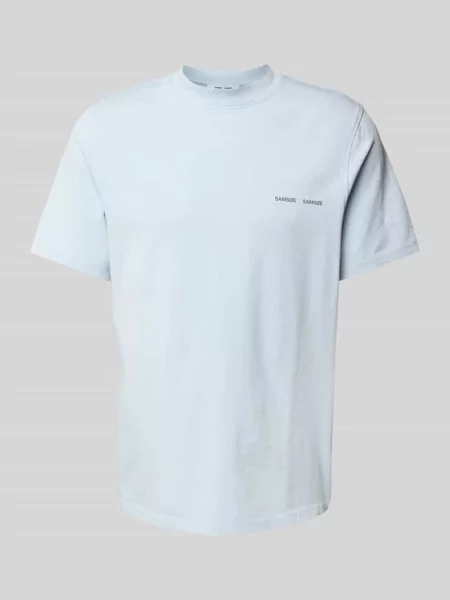 T-shirt z nadrukiem z logo model ‘NORSBRO’ Samsoe Samsoe