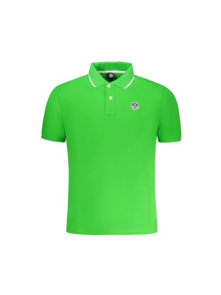 Krótka koszulka polo North Sails z krótkim rękawem klasyczna zielona