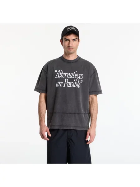 Tričko Études Studio Relax T-Shirt Options Dark Grey M šedé