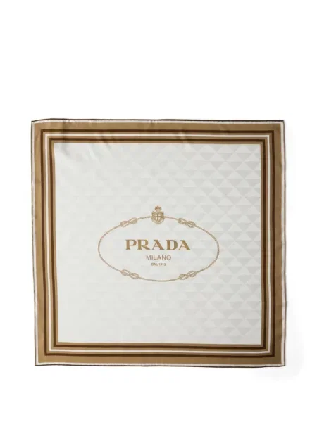 Fular Prada de mătase cu imagine