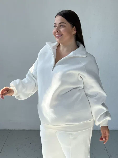 Кофта IJ ij-buffet-milk молочний фліс