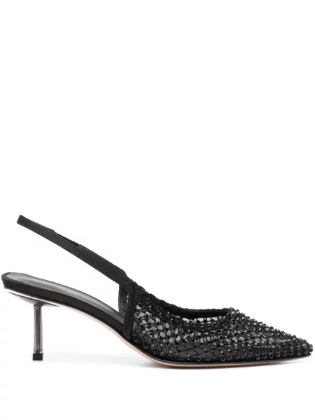 Pantofi cu toc Le Silla slingback negru