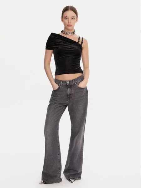 Top Versace Jeans Couture černý