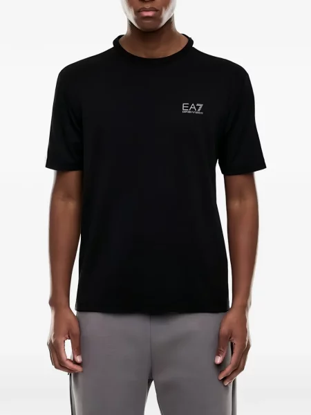 Ριγέ μπλούζα Ea7 Emporio Armani με σχέδιο μαύρο