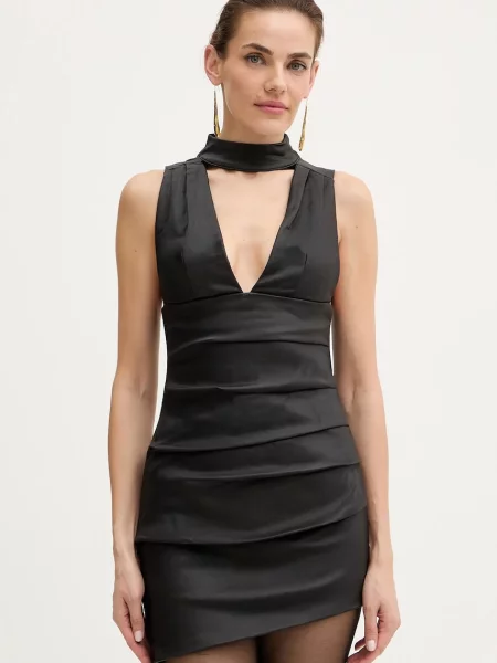 Retrofete rochie Sarina mini mulata negru