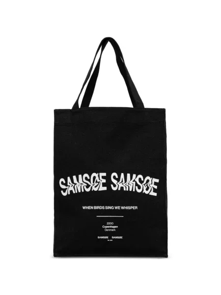 Geantă shopper Samsøe Samsøe negru