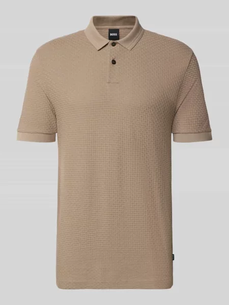 Koszulka polo o kroju regular fit z czystej bawełny model Parlay Boss