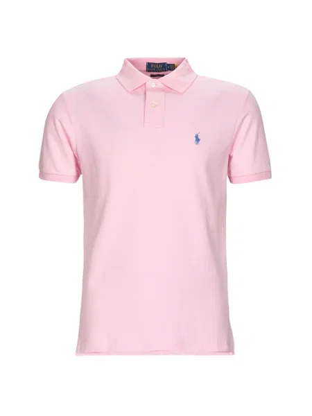 Polokošeľa Polo Ralph Lauren so sieťovinou ružová