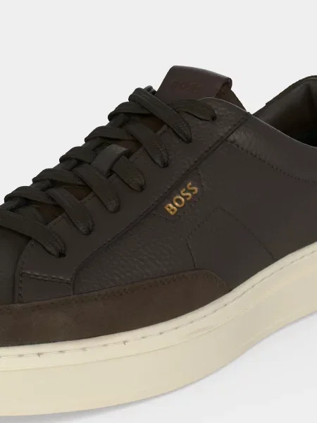 Sneakersy BOSS Kieran hnedá
