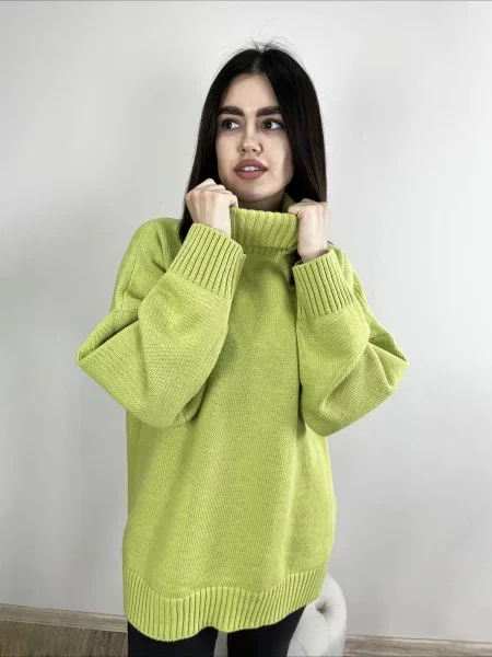 Трикотажный свитер Art Knit зеленый