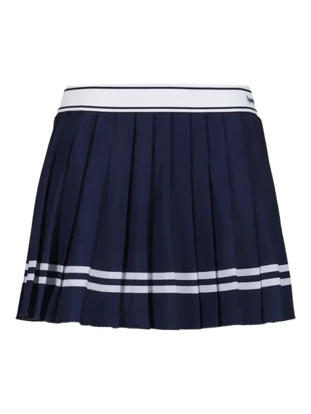 Spódnica plisowana Sporty And Rich w paski niebieska