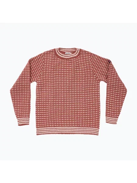 Светр Devold Islender Refined marsala/offwhite