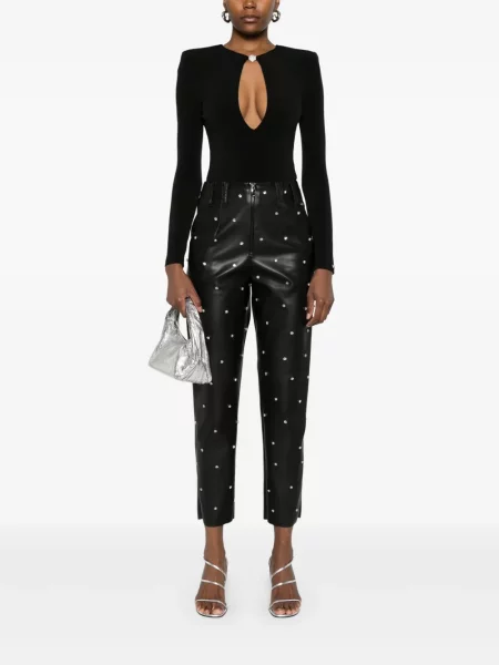 Pantaloni Nissa de cristal negru