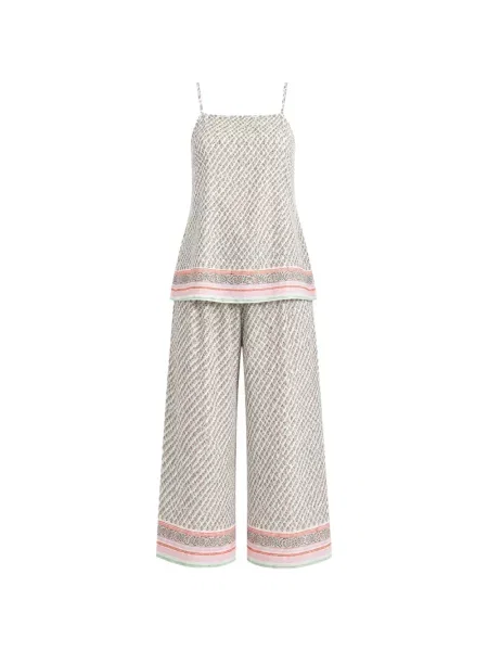 Decupat pijamale Polo Ralph Lauren cu imagine tricotate galben
