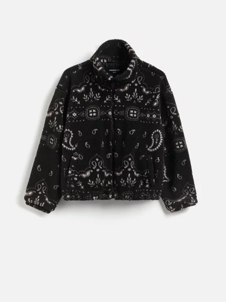 Куртка Reserved из овчины черная