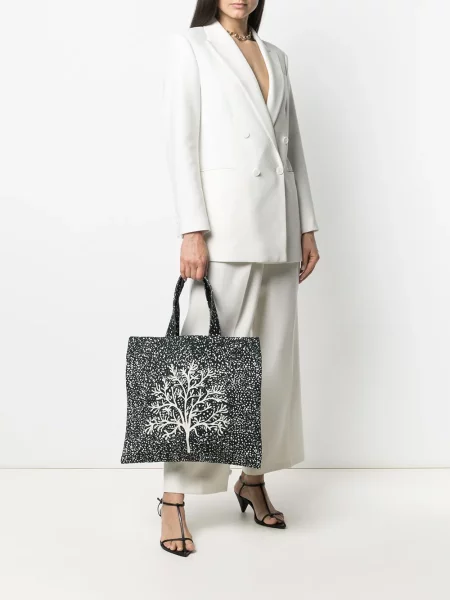 Geantă shopper 10 Corso Como cu imagine negru