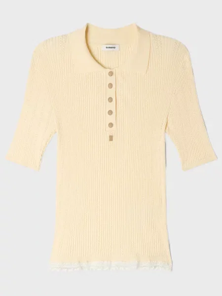 Топ Sandro бежевий