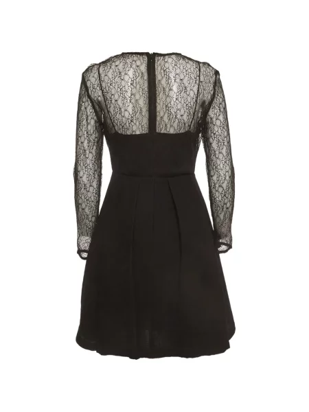Rochie mini Sandro din dantelă negru