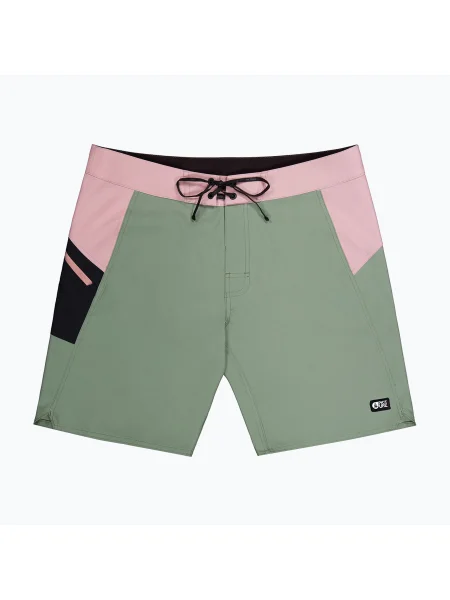 Pantaloni scurți de înot pentru bărbați Picture Journy cu spray verde