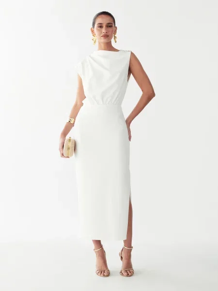 St MRLO Rochie de cocktail alb