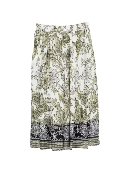 Fustă midi Fay cu model floral cu imagine alb