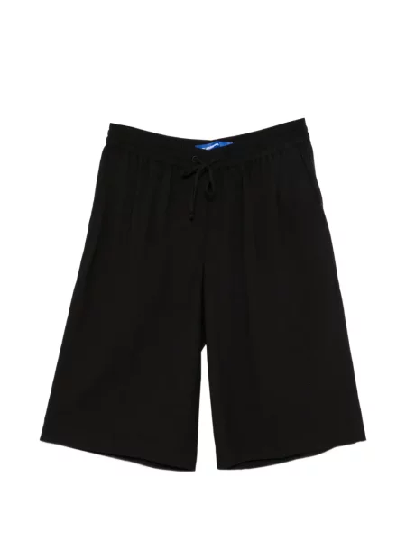 Pantaloni scurți din denim Karl Lagerfeld Jeans cu cordon negru