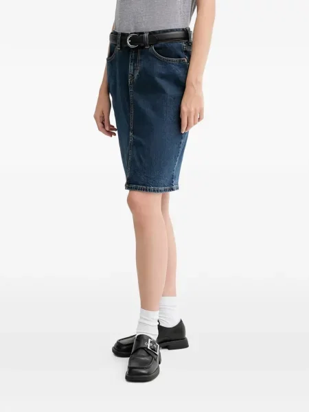 Curea Levi's® cu broderie cu cataramă cu dungi albastru