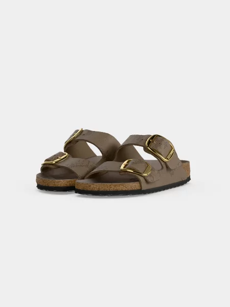 BIRKENSTOCK Šľapky Arizona hnedá / tmavošedá béžová