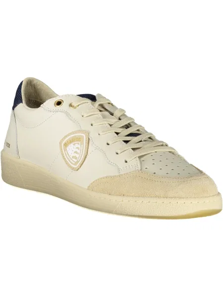 Blauer Sneakers Écru bej