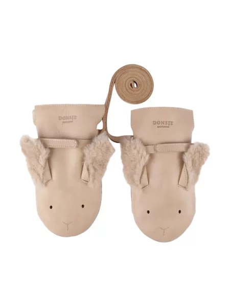Donsje Детски ръкавици Kapi Exclusive Mittens Fluffy Bunny розово