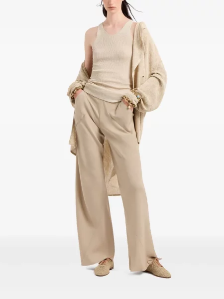 Копринени разкроени бягане панталон Giorgio Armani