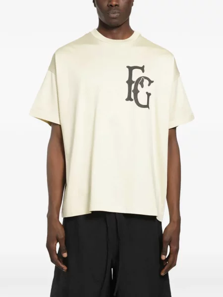 Tricou Fear Of God cu autograf alb
