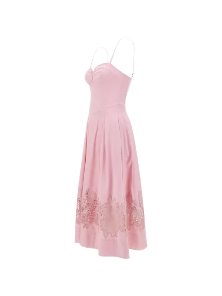 Rochie midi Rebecca Vallance din dantelă roz