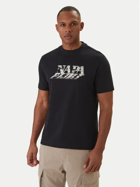 NAPAPIJRI Tricou S-LODESTAR negru alb