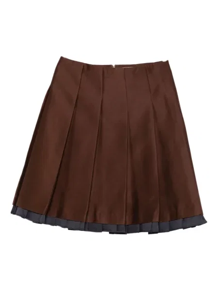 Fusta plisata Shushu/tong plisată maro