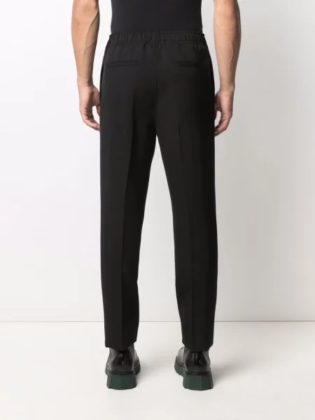 Cu centură pantaloni Givenchy de lână negru