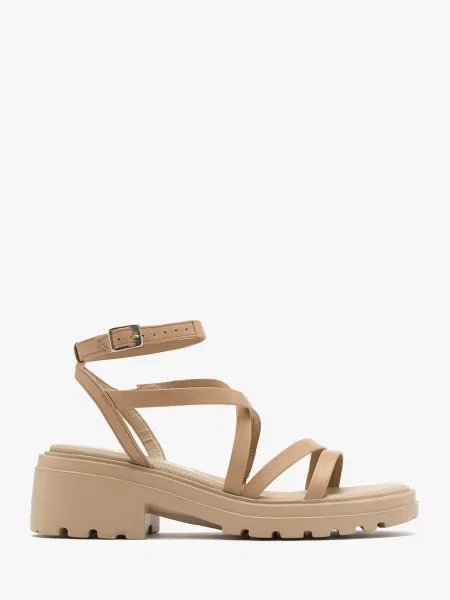 RYLKO Босоніжки шкіра бежевий