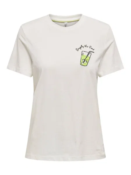 ONLY Tricou Kita alb