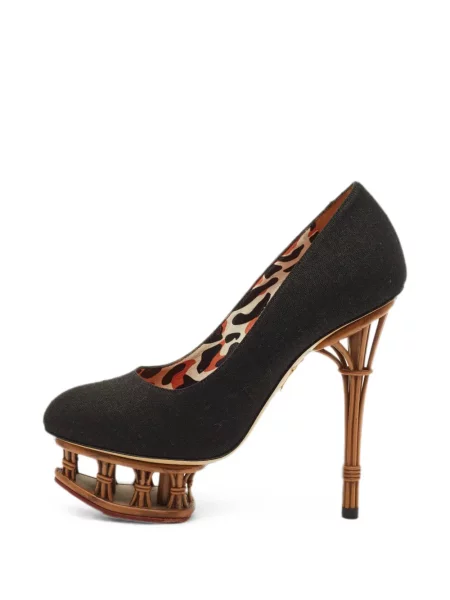 Pantofi cu toc Charlotte Olympia cu platformă negru