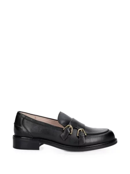 Pantofi loafer Coccinelle din piele cu cataramă negru