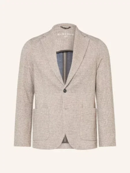 Circolo Žerzejové Sako Slim Fit béžová