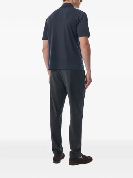 Polo Megusta από μαλλί merino μπλε