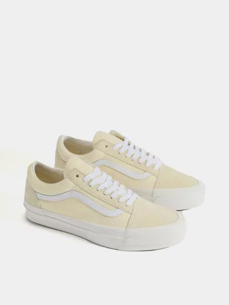 Замшевые кеды Vans желтые