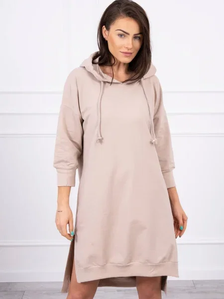 Rochie Kesi cu glugă de costum bej