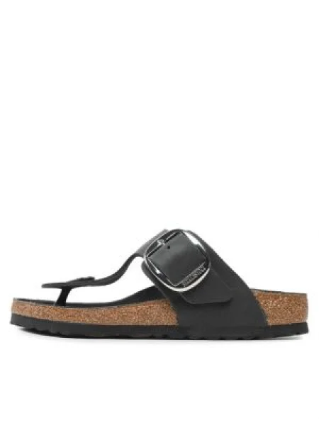 Birkenstock Papucs Gizeh Big Buckle fekete